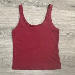 Wild Fable Burgundy Lace Trim Camisole
